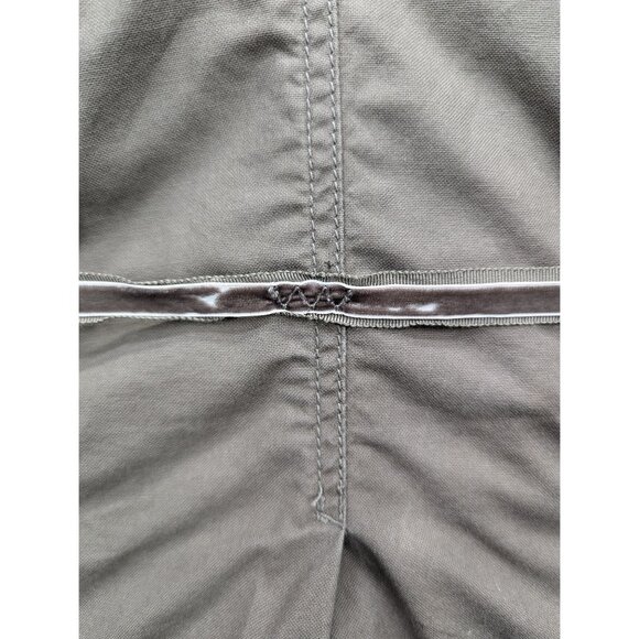 American Eagle Y2K Cargo Jacket Juniors S Velvet Tie Military Canvas Boho Brown - Picture 9 of 13